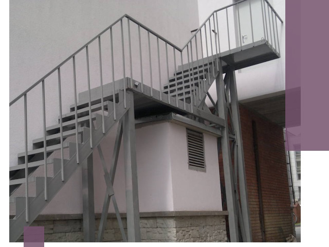 Монтаж пожарных лестниц под ключ в Ялте с гарантией качества