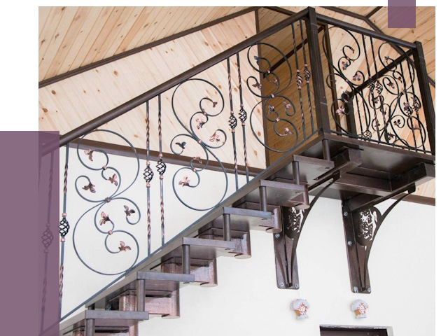 Кованые лестницы в Ялте от 79685 руб. под ключ