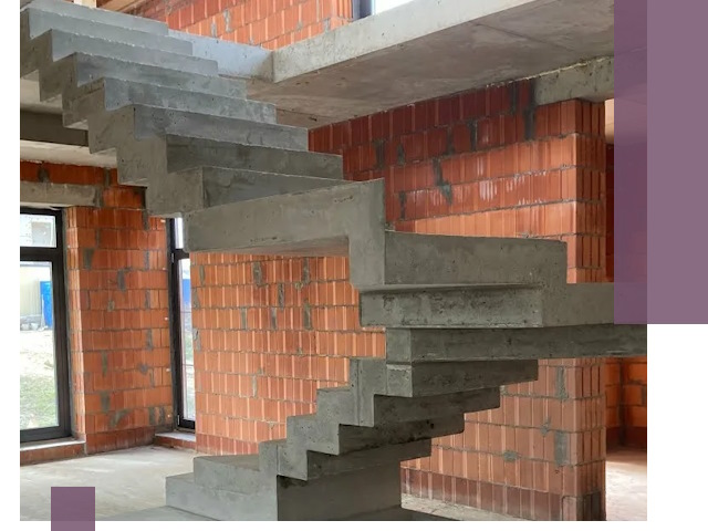 Изготовление бетонных лестниц под ключ в Ялте