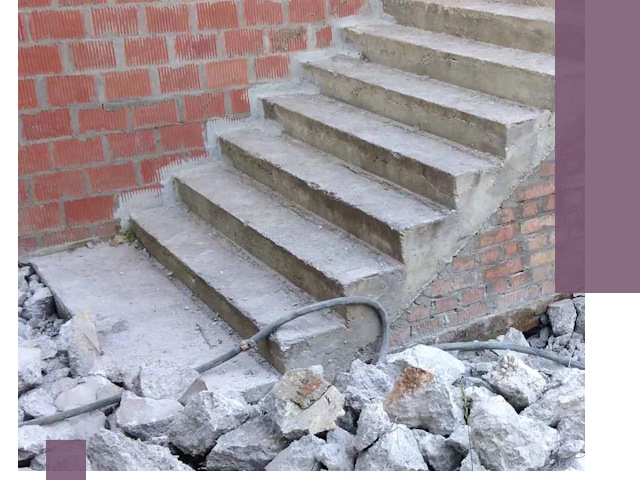 Демонтаж бетонных лестниц в Ялте: быстро и безопасно