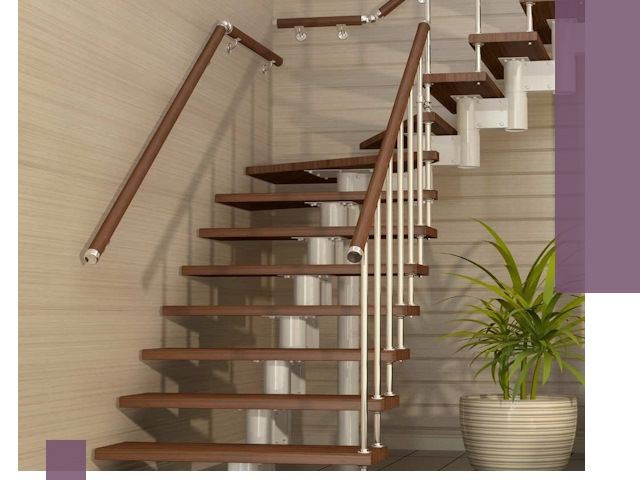 Изготовление модульных лестниц под ключ в Ялте