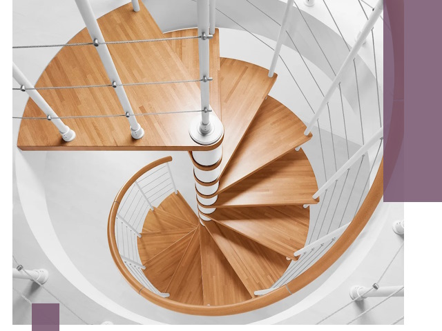 Изготовление винтовых лестниц под ключ в Ялте