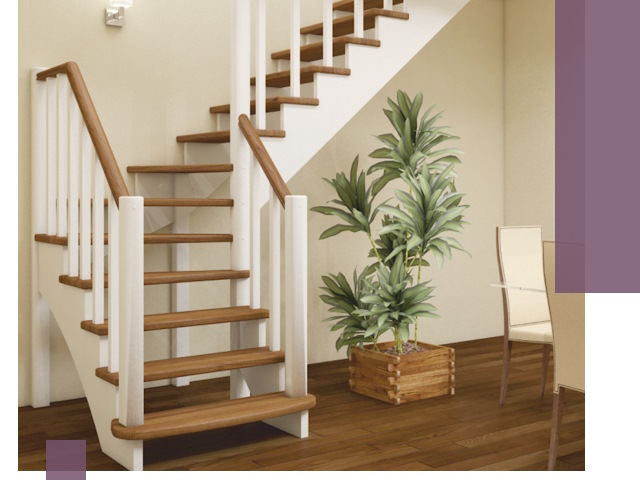 Г-образные лестницы под ключ в Ялте — изготовление и монтаж