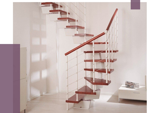 Изготовление лестниц на больцах в Ялте от 9705 руб. | ПРОЛЁТ-Ялт