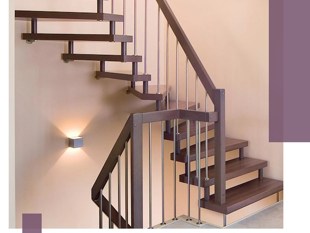 Изготовление лестниц на больцах в Ялте под ключ