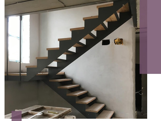 Изготовление лестниц на металлокаркасе в Ялте от производителя