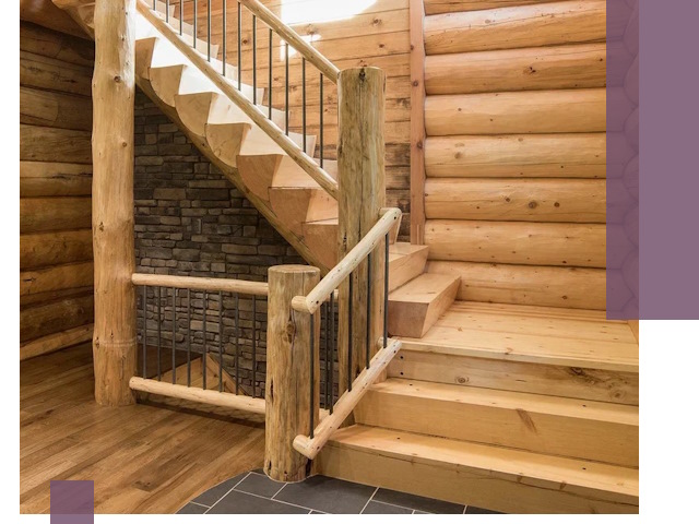 Лестницы в баню под заказ и профессиональный монтаж в Ялте