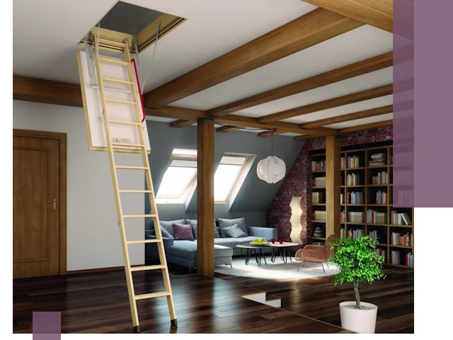 Чердачные лестницы под ключ в Ялте: изготовление и монтаж