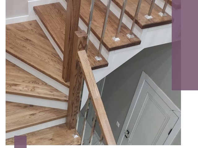 Обшивка металлических лестниц под ключ в Ялте