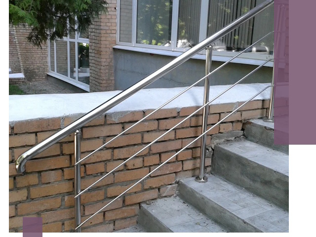 Перила из нержавеющей стали высокого качества в Ялте