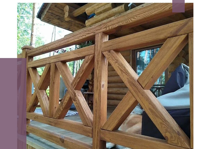 Деревянные перила под ключ в Ялте от 7662 руб. 