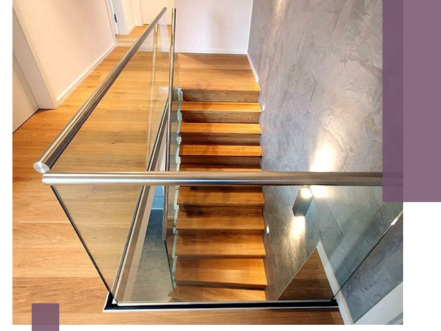 Перила для лестницы в доме — изготовление и монтаж в Ялте