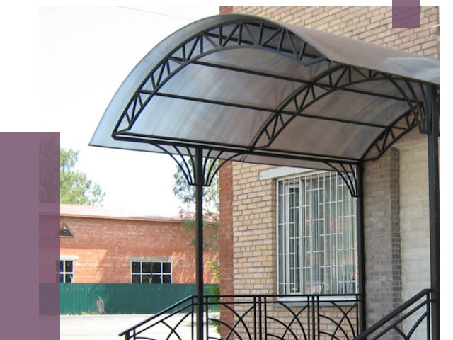 Металлические навесы и козырьки в Ялте от 12770 руб.