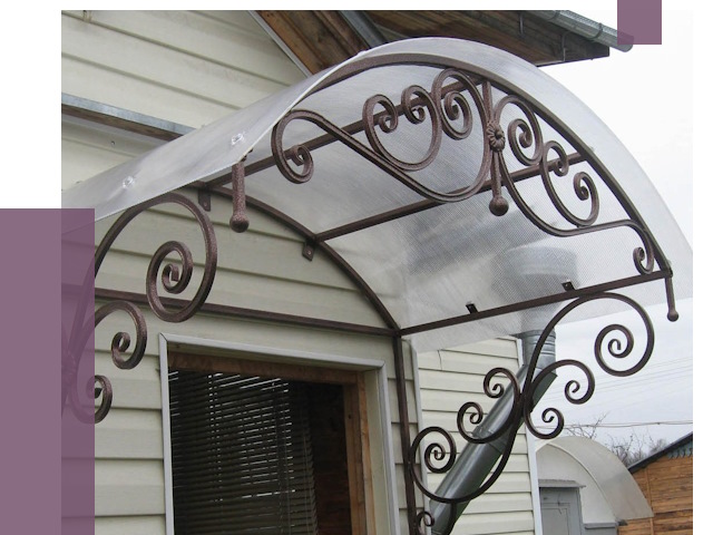 Изготовление козырьков в Ялте от 7356 руб. — заказать | ПРОЛЁТ-Ялт