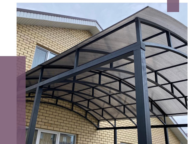 Монтаж козырьков в Ялте от 11493 руб. | ПРОЛЁТ-Ялт