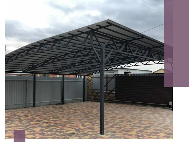 Недорогие навесы под ключ в Ялте — изготовление и монтаж