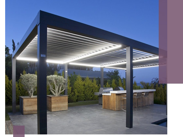 Навесы отдельно стоящие под ключ в Ялте из металла и поликарбоната