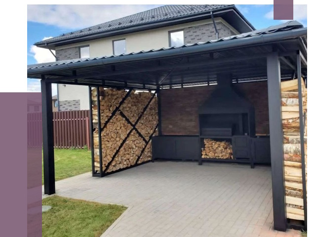 Навесы для барбекю в Ялте от 12719 руб. под ключ | ПРОЛЁТ-Ялт