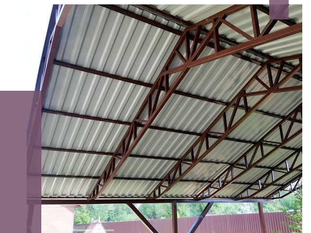 Навесы из профнастила в Ялте от 7356 руб. | ПРОЛЁТ-Ялт