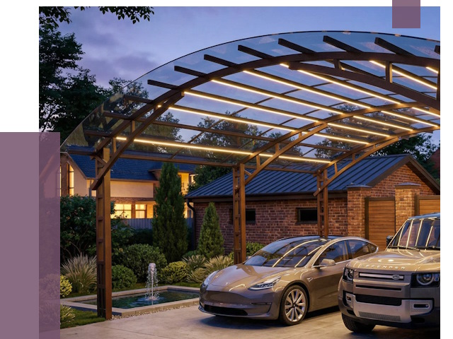 Металлические навесы в Ялте от 12668 руб. под ключ — ПРОЛЁТ-Ялт