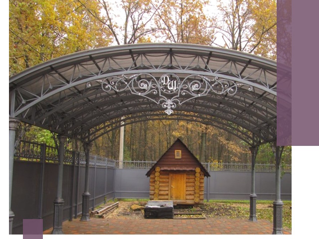 Кованые навесы премиум-класса под заказ в Ялте