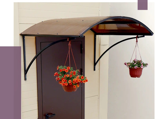 Козырьки над входом в Ялте от 14813 руб.  | ПРОЛЁТ-Ялт