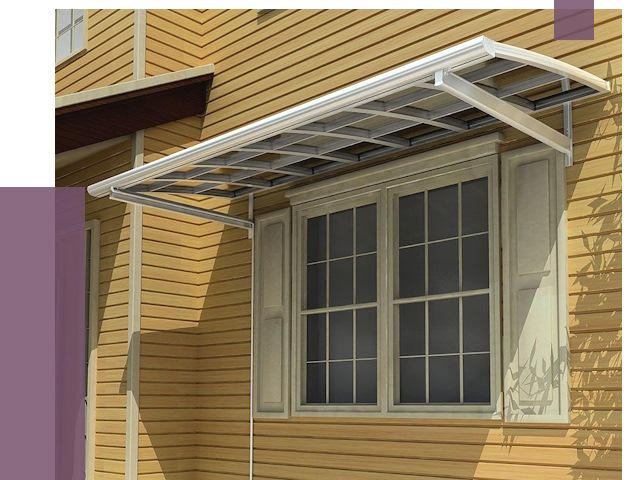 Козырьки над окнами в Ялте от 7611 руб. — монтаж, покупки | ПРОЛЁТ-Ялт