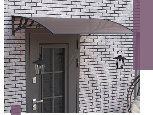 Недорогие козырьки и навесы под ключ в Ялте