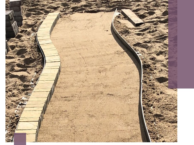 Металлические бордюры для тротуаров в Ялте — прочные и долговечные