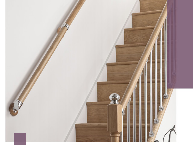 Пристенные поручни из стали и нержавейки под монтаж в Ялте