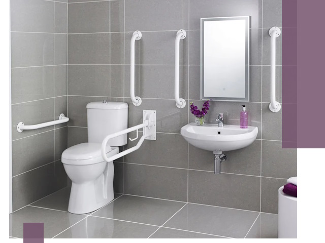 Поручни для санузлов в Ялте: установка, ремонт и монтаж